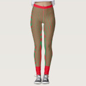 Leggings VERTS ET ROUGES (Devant)