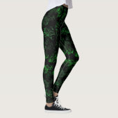 Leggings verts floraux (Droite)