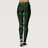 Leggings verts floraux (Dos)