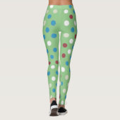 Leggings verts Pointe Polka (Dos)