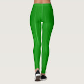 Leggings Verts Simples et Solides (Dos)