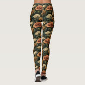 Leggings Vêtements Actifs Fleur de Carnation Carnation Flor (Dos)
