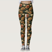 Leggings Vêtements Actifs Fleur de Carnation Carnation Flor (Devant)