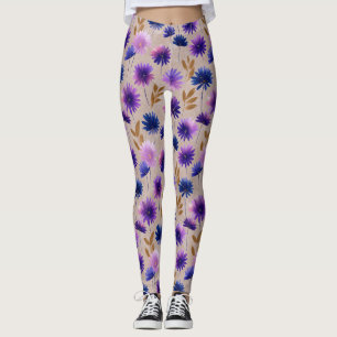 Leggings Vêtements de fitness sur le thème de la marguerite