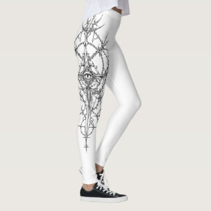 Leggings Vêtements de rue occultes à œil rouge Cybersigilis