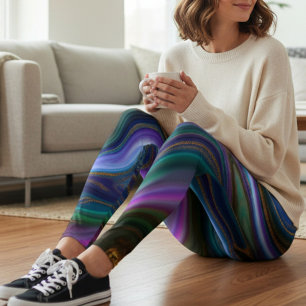 Leggings Vêtements de sport à motif marbré abstrait