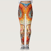 Leggings Vêtements de yoga pour femmes avec art (Devant)