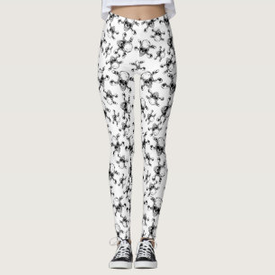 Leggings Vêtements d'Halloween - Crâne et os croisés Éffray