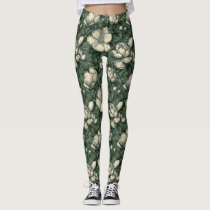 Leggings Vêtements Élégants Inspirés des Gardenias Yoga