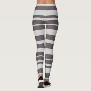 Leggings Vêtements pour femmes d'été gris rayé