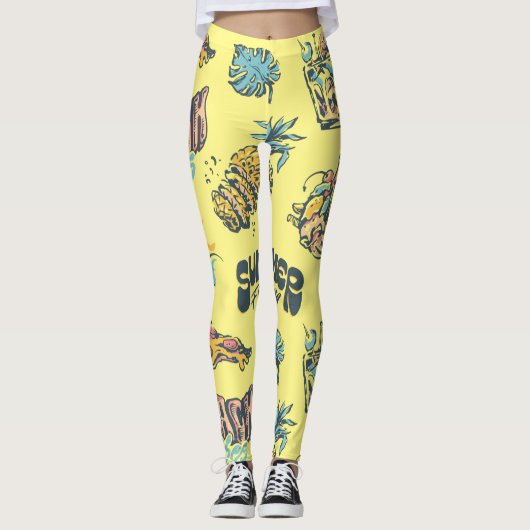 Leggings Vibes de plage (Devant)
