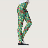 Leggings Vibes de plage de teckel tropical (Droite)