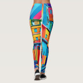 Leggings Vibes de rue colorées (Dos)