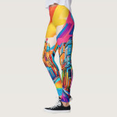 Leggings Vibes de rue colorées (Gauche)