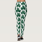 Leggings Vibes de trèfle Stylish Grunge St. Patrick's Day (Dos)