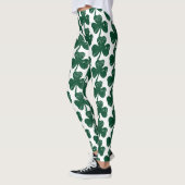 Leggings Vibes de trèfle Stylish Grunge St. Patrick's Day (Gauche)