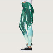 Leggings Vibes été Palm Tree Cactus vert pâle (Gauche)