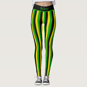 Leggings Vibes rayées de l'île jamaïcaine