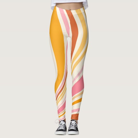 Leggings Vibes rétro colorées (Devant)