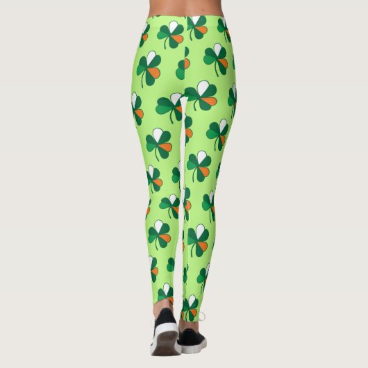 Leggings Vibes rock irlandaises : Shamrock dans les couleur (Dos)