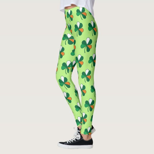 Leggings Vibes rock irlandaises : Shamrock dans les couleur (Gauche)
