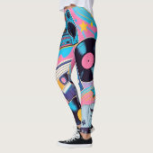 Leggings vibrant 90s pop culture-inspired design (Gauche)