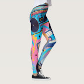 Leggings vibrant 90s pop culture-inspired design (Droite)