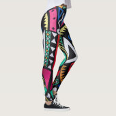 Leggings Vibrant Afro-Centric Geometric Pattern – Bold Trib (Droite)