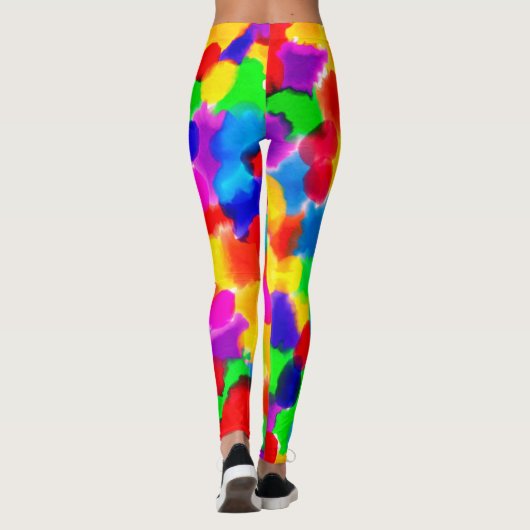 Leggings Vibrant arc-en-ciel été (Dos)