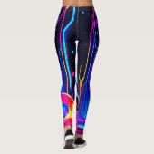 Leggings Vibrant artisanat de chats (Dos)