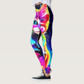 Leggings Vibrant artisanat de chats (Gauche)