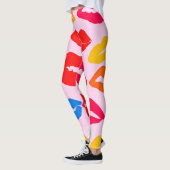 Leggings Vibrant baisé par les couleurs Motif (Gauche)