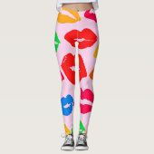 Leggings Vibrant baisé par les couleurs Motif (Devant)
