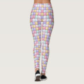 Leggings Vibrant Candy Pattern | Pastel Bubble Gum (Dos)