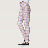 Leggings Vibrant Candy Pattern | Pastel Bubble Gum (Gauche)