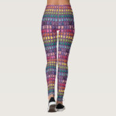 Leggings Vibrant Candy Pattern | Rainbow Gummy Bear (Dos)