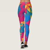 Leggings Vibrant Eye-Catching Mode Expressive Floral (Dos)