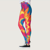 Leggings Vibrant Eye-Catching Mode Expressive Floral (Gauche)