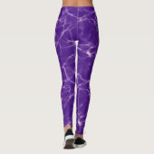 Leggings Vibrant Gras amusant brillant Purple Lightning Wor (Dos)