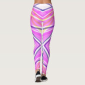 Leggings Vibrant Gras Rose Bleu Jaune Blanc Funky Gym (Dos)
