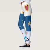Leggings Vibrant "Less Is More" Abstract Graphic (Gauche)