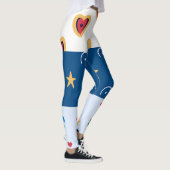 Leggings Vibrant "Less Is More" Abstract Graphic (Droite)