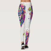 Leggings Vibrant Lion with Esoteric Symbolism (Dos)