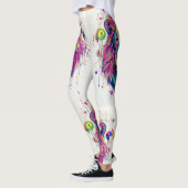 Leggings Vibrant Lion with Esoteric Symbolism (Gauche)