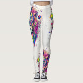 Leggings Vibrant Lion with Esoteric Symbolism (Devant)