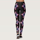 Leggings Vibrant Neon Pattern | 80's Electric Star (Dos)