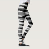 Leggings Vibrant noir blanc classique "Ratti_Creative_Arts" (Droite)