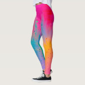Leggings Vibrant Paint Splatter (Gauche)