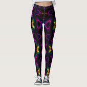 Leggings Vibrant Psychedelic Pattern | Neon Kaleidoscope (Devant)