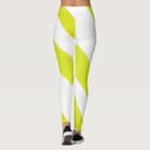 Leggings Vibrant rayé jaune citron (Dos)
